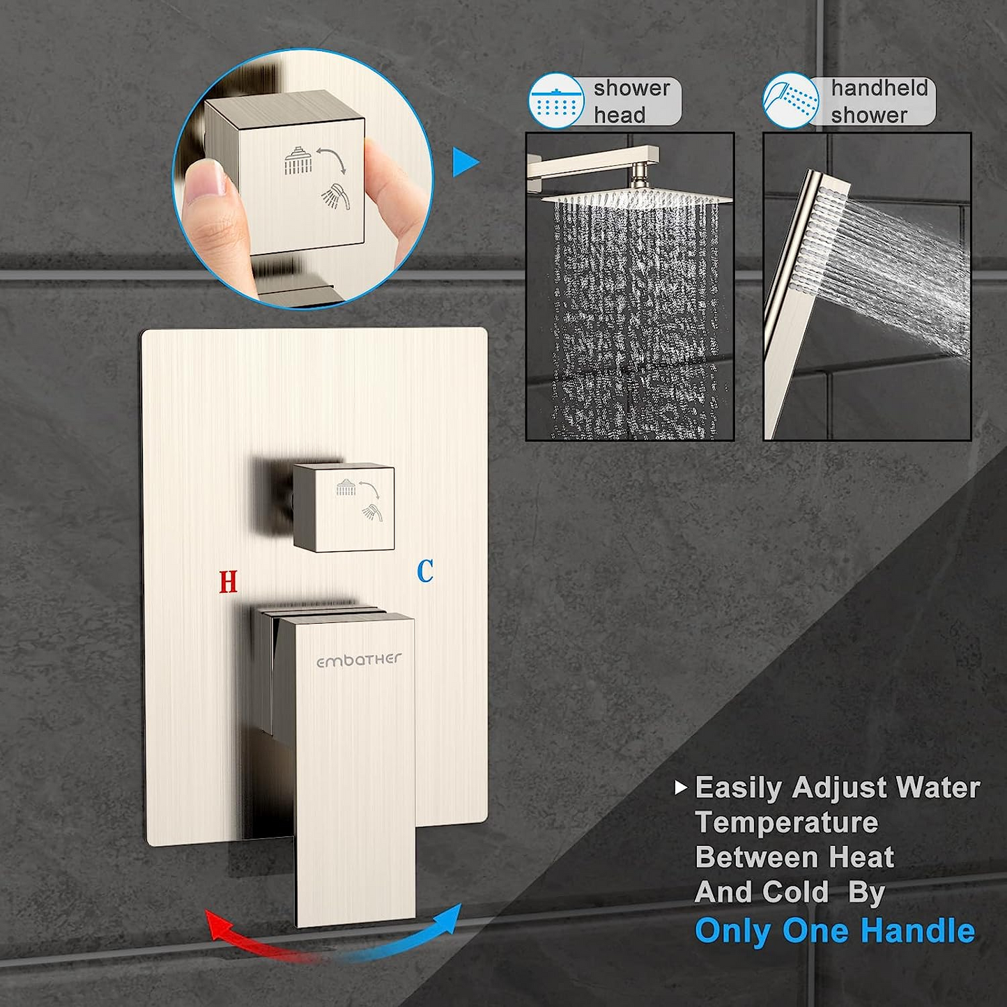 10 inch Rain Shower System Faucet