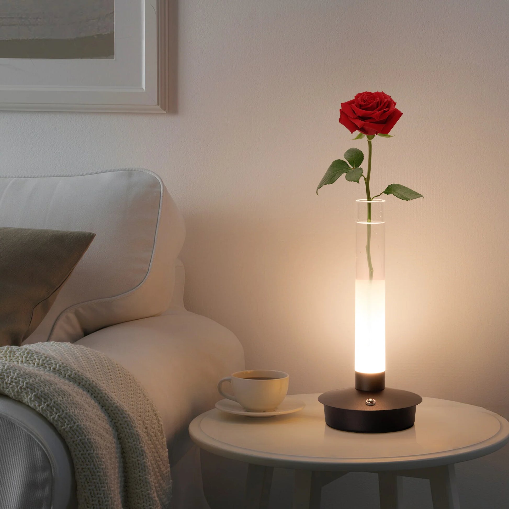 Minimalist Glass Vase Lamp