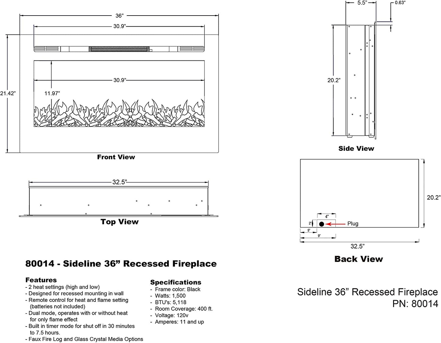 Smart Electric Fireplace