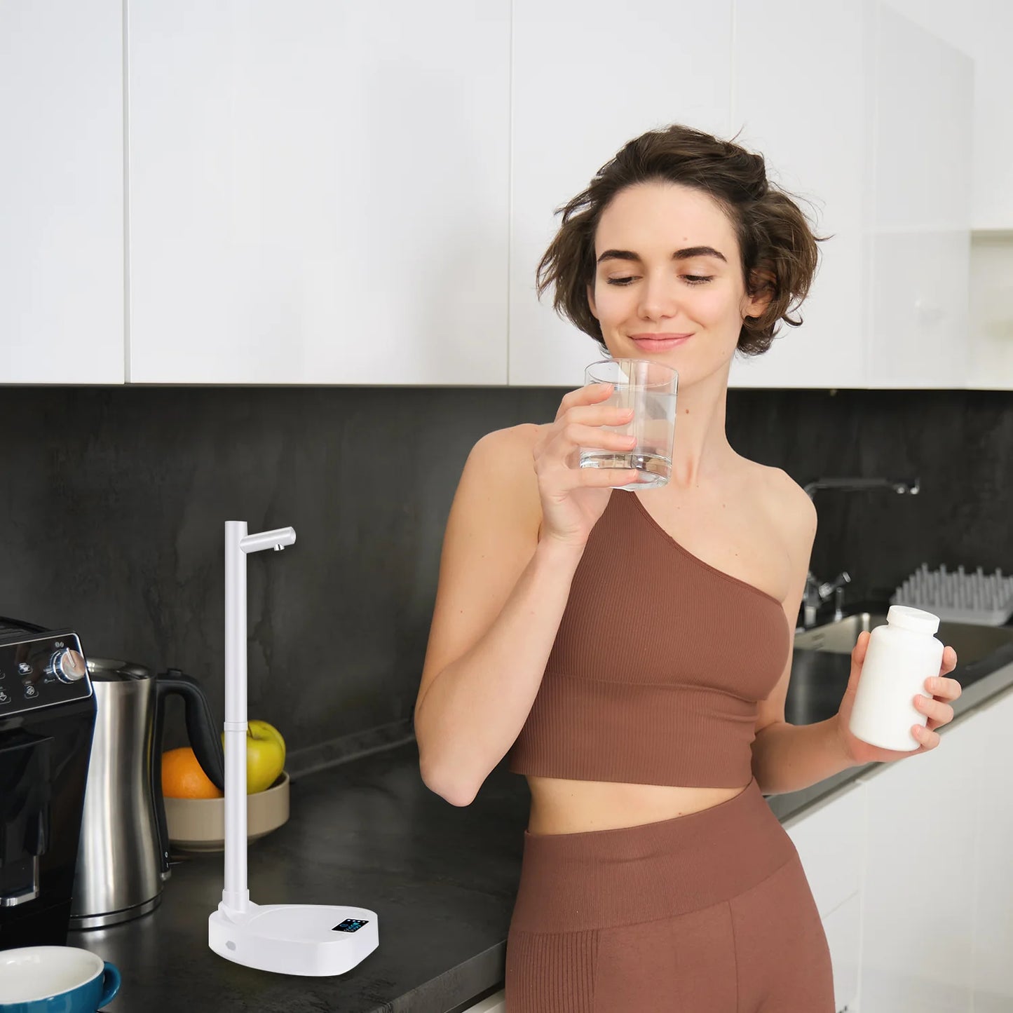 Rechargeable and Automatic Added Water Dispenser 