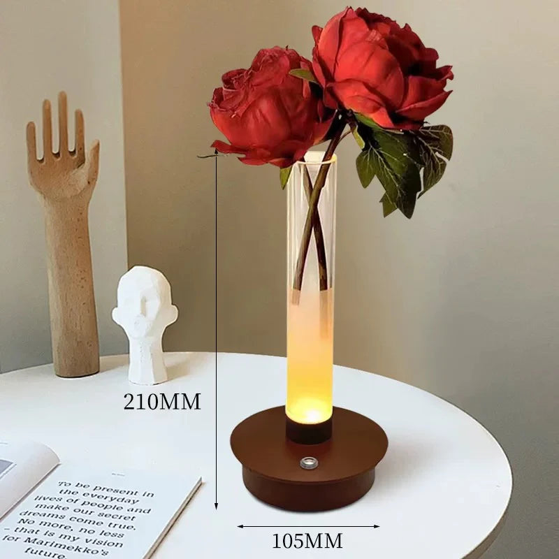 Minimalist Glass Vase Lamp