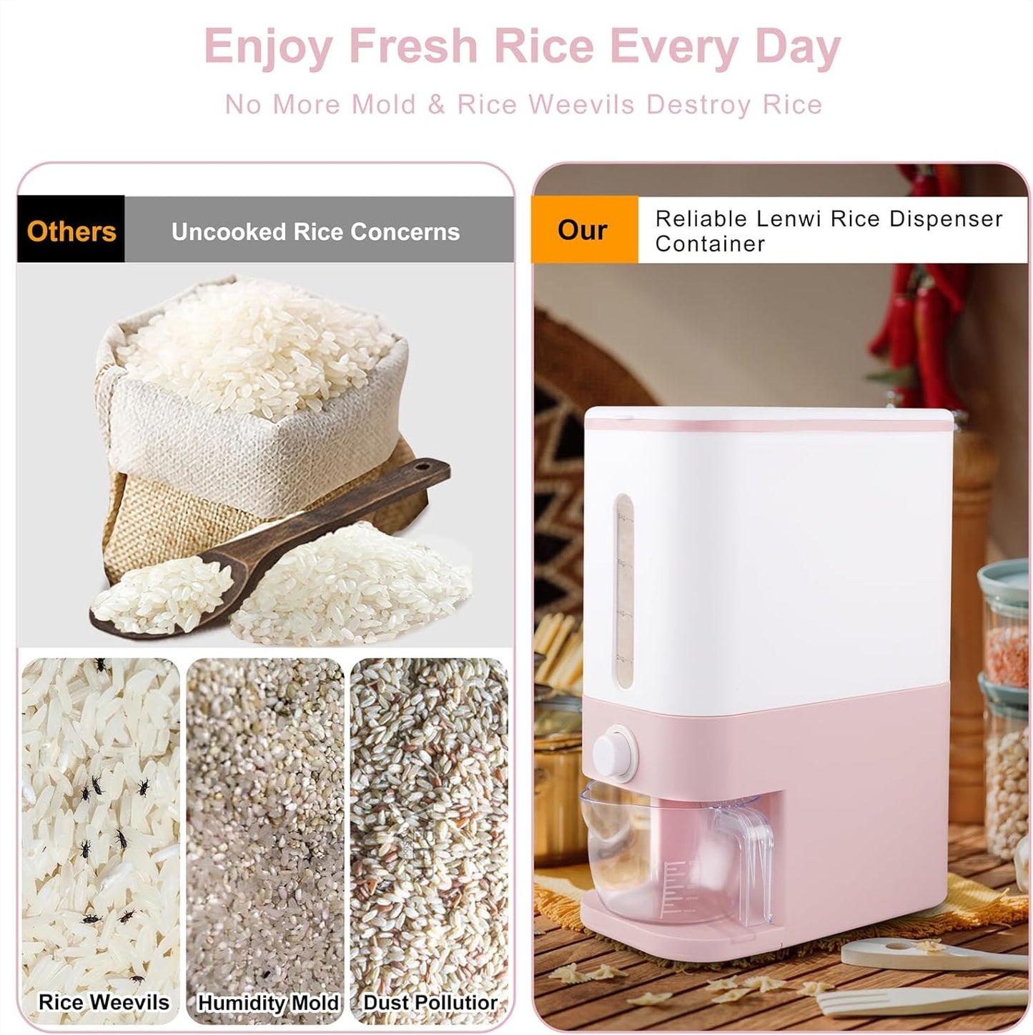 Pink Rice Storage