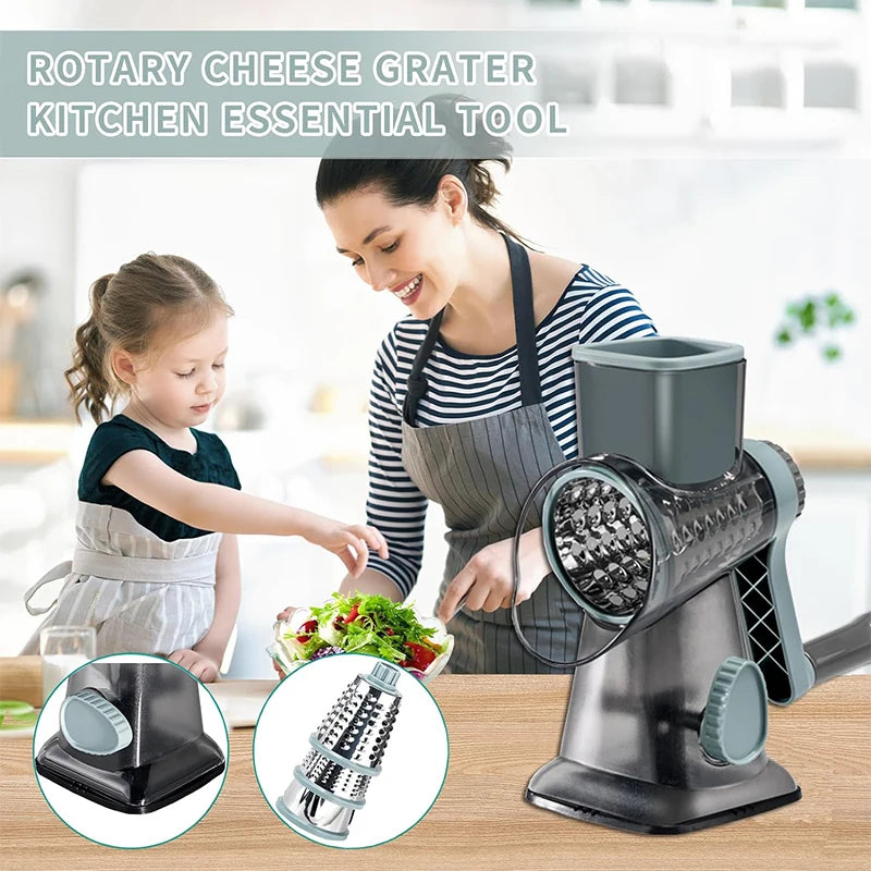 3 in 1 Rotary Manual Grater 